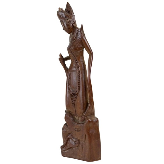 Dewie Sri en bois balinais sculpté à la main – Milieu du siècle – Sculptures, Art Deco (photo 6 of 8)