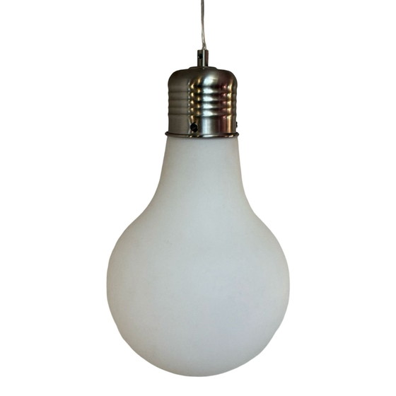 Image 1 of XL / Oversized Lamp - Matglas - Inclusief plafondkap en bedrading