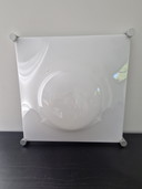 Martinelli Luce Bolla 50 – plafoniera dal design vintage – anni '70/'80 – convertita a E27