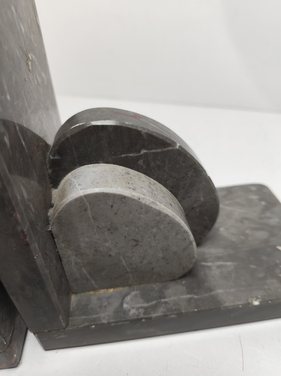 Art Deco marble bookends – Magazine rack, Stone (photo 7 of 9)