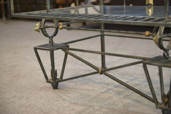 Scaffali a muro in ferro battuto anni '50 – polished steel, Vintage (photo 4 of 11)