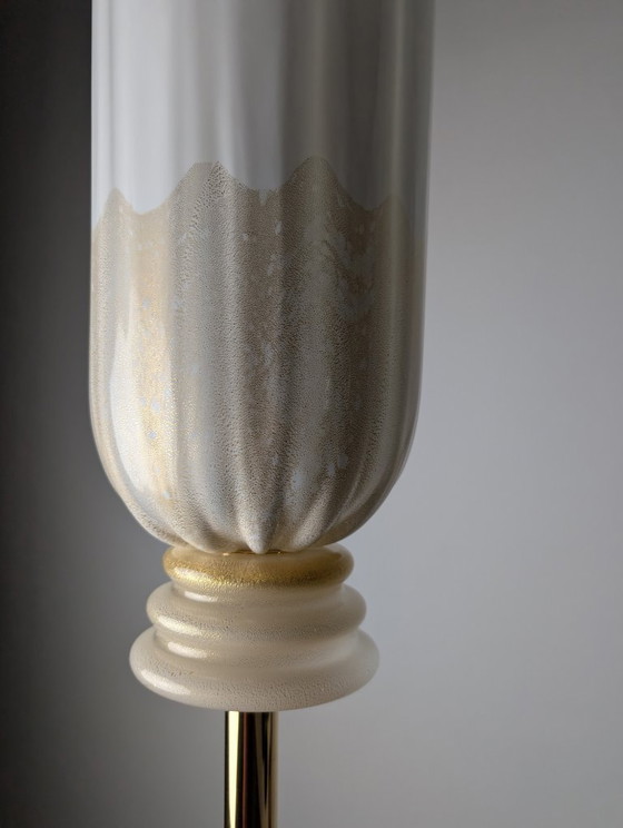 Image 1 of Barovier & Toso XII Apostoli Murano Glass Floor Lamp 24Kt Gold, Italy, 2002