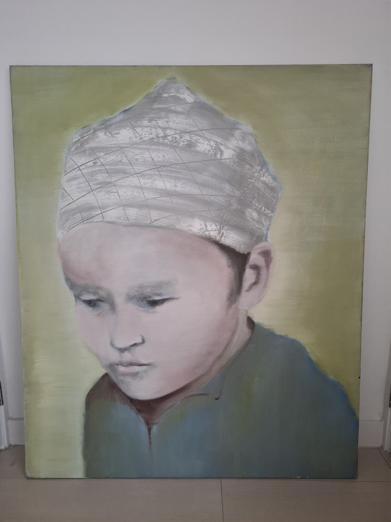 Quadro "Concentratie" di Loes Enklaar, 2007 – Arte, Legno, Tela (photo 2 of 7)