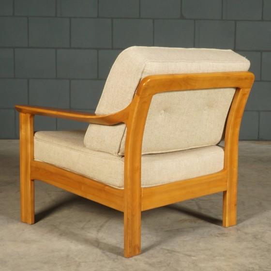Vintage Danish Armchair – Walnut – 1960s – Textile (photo 5 of 12)