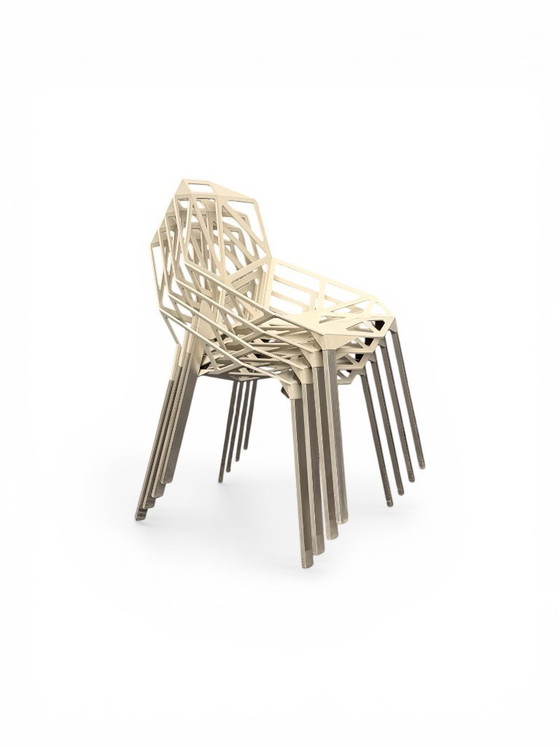 Image 1 of Série 4 Chaises Chair One Magis Blanc Cassé | Grcic (