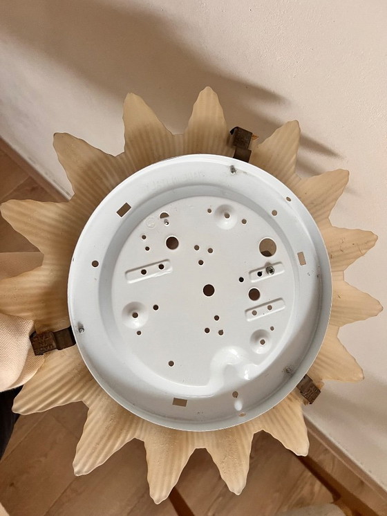 Image 1 of Italian design vintage art deco lamp sun glass