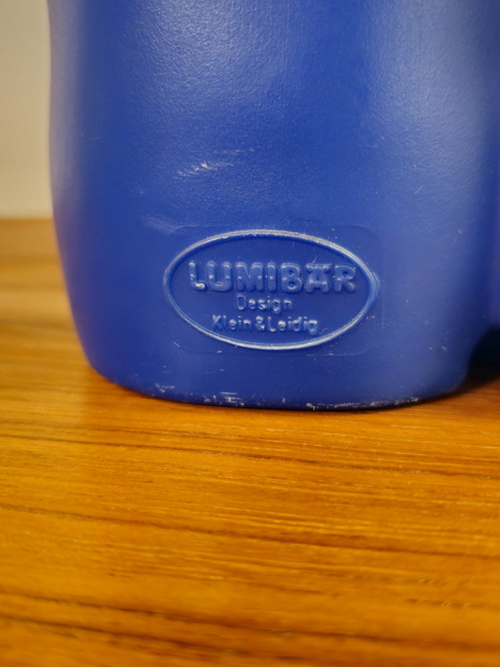 Image 1 of Vintage Lumibär Bear Table Lamp Floor Lamp Blue