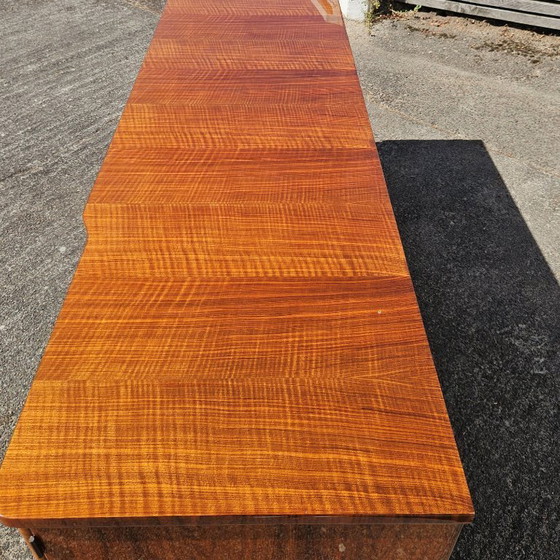 Image 1 of Frans dressoir uit het midden van de 20e eeuw - Luxe buffetkast van wortelhout - jaren 60
