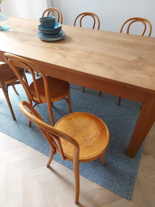 Set van 6 authentieke Wilhelm Schauman bentwood bistrostoelen – Jyväskylä, Finland