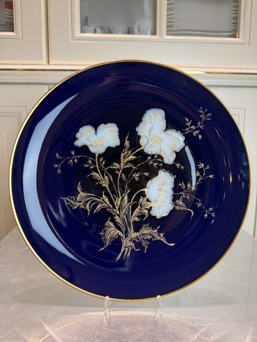Original C. M. Hutschenreuther Hohenberg – Real Cobalt – Poppies – Gold Decor – Circa 1954–1969 – Excellent Condition