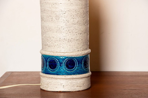 Image 1 of Grote Italiaanse keramieken vloerlamp van Aldo Londi voor Bitossi 1960.