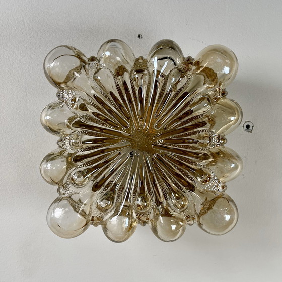 Image 1 of Lampada in vetro a bolle, Helena Tynell per Glashütte Limburg