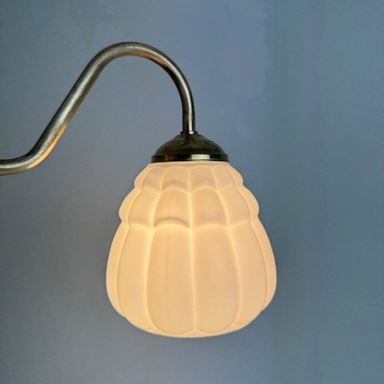 Image 1 of COPPIA DI APPLIQUE VINTAGE IN OPALINE