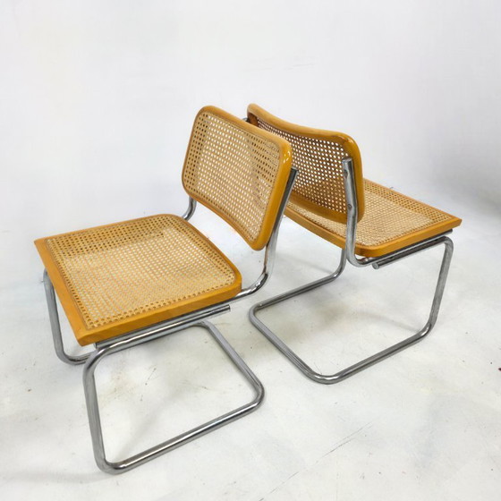 Image 1 of Cesca Stijl Stoelen, Jaren 70 mid century 6 stuks