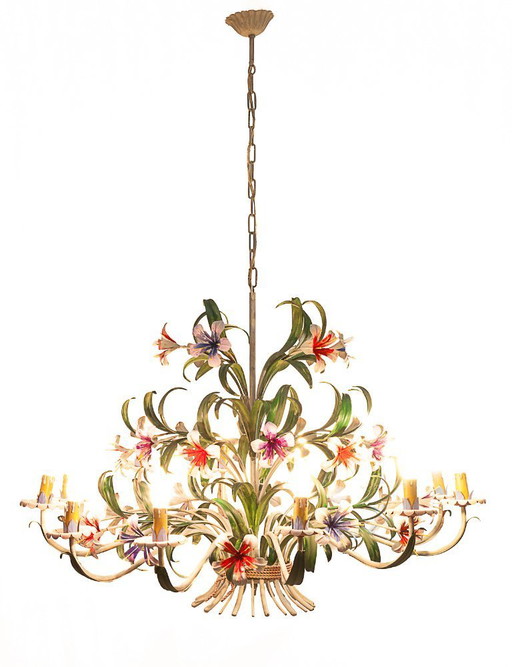 Lampadario fiorentino a 12 luci