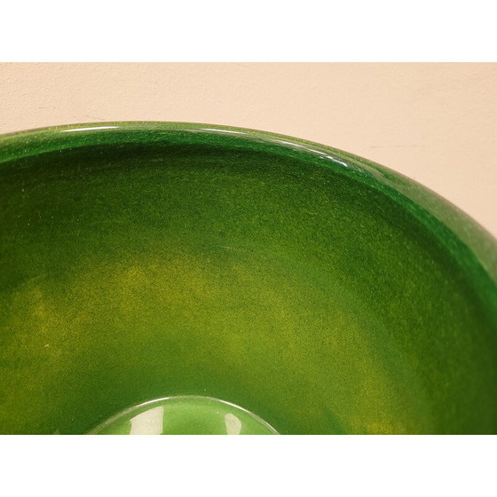 Image 1 of Vintage emerald green centerpiece, Italy 1990s