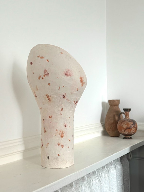 Image 1 of French contemporary ceramic lamp, "Cucchiao" by Renzo Maar