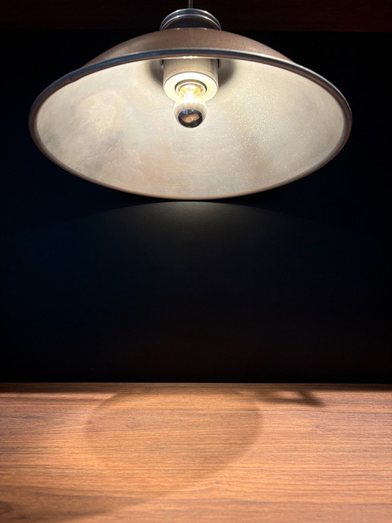 Vintage bruine aluminium hanglamp – Hanglampen (photo 4 of 8)