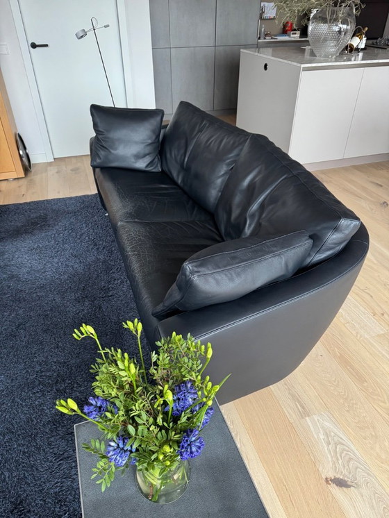 Image 1 of Divano FSM Sesam a 3 posti, pelle A Paris 89 (blu scuro).