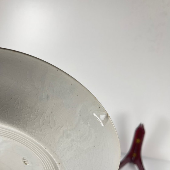 Image 1 of Set of 6 dessert plates, "Carnation" pattern, KG Lunéville, ironstone, 19th century