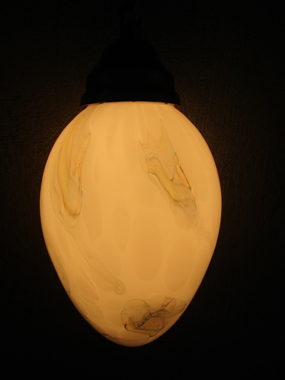 Image 1 of Bellissima lampada a sospensione/lampada da ingresso in opalino