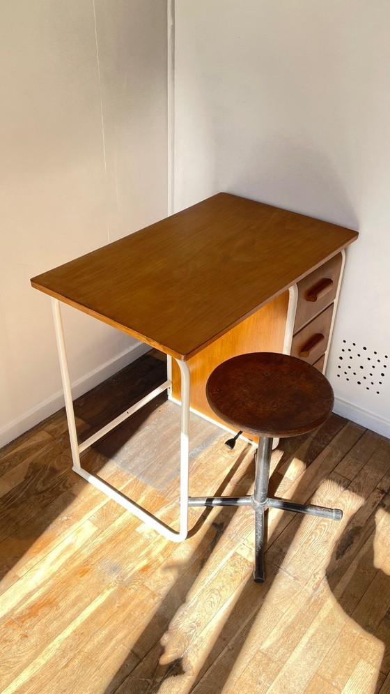 Image 1 of Children's Desk in the style of Jacques Hitier Vintage