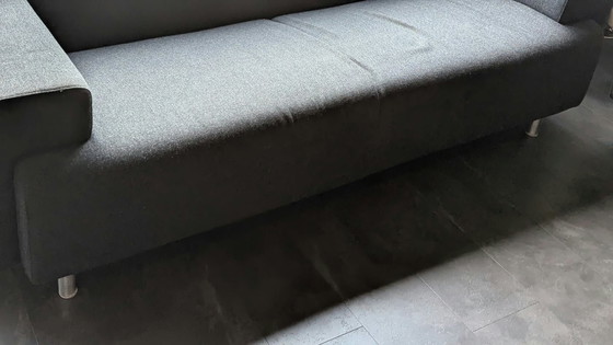 2x Havee Cloak design Sofas 198x90 cm, Textile, Black (photo 4 of 7)
