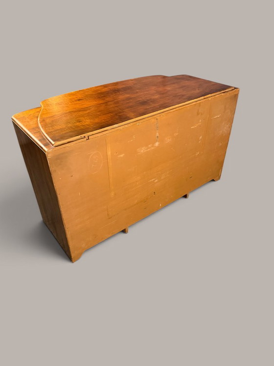 Scrivania Art Déco in noce stile Streamline, circa 1935 – Tavolini, Wood (photo 9 of 11)