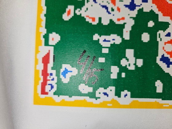 Image 1 of Zeefdruk op canvas Henk van der Vet4van15