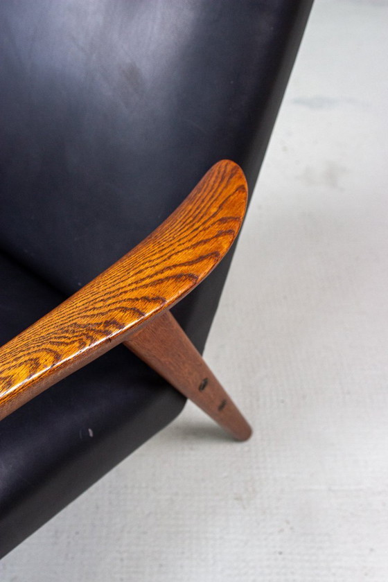 Image 1 of Fauteuil vintage Yngve Ekström, style Easy Chair, en chêne, milieu du siècle, années 60