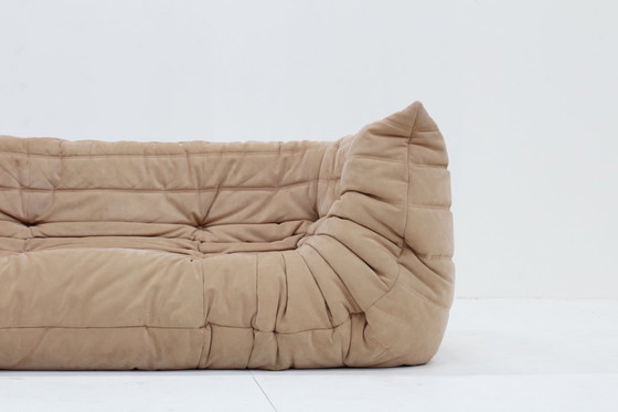 Image 1 of Togo Medium sofa by Michel Ducaroy for Ligne Roset Alcantara