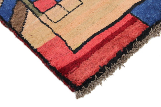 Image 1 of Original Persian carpet Gabbeh Ghashghai oriental carpet 154 cm x 112 cm old natural