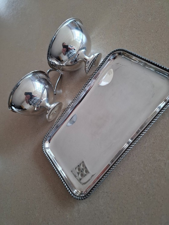 Image 1 of Silbernes Creme-Set