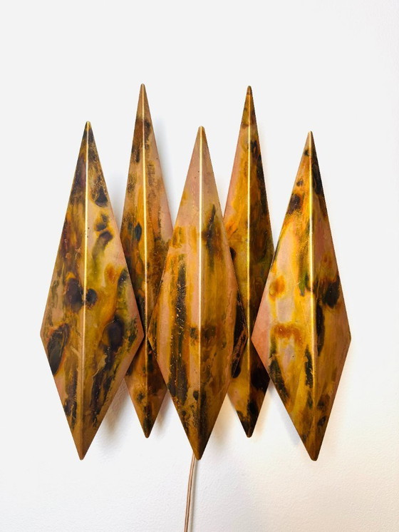 Image 1 of MODEL 5160 BRUTALIST WALL LIGHT BY SVEND AAGE HOLM-SØRENSEN FOR HOLM-SØRENSEN & CO, DENMARK, 1960s