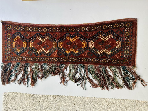 Tappeto orientale vintage – Lana tessuta a mano – Anni '50–'60