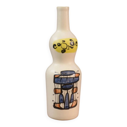 Keramik-Flaschenvase signiert Roger Capron 1960er Jahre