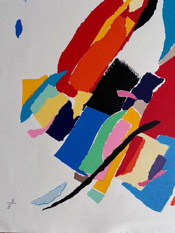 Image 1 of Sérigraphie Gerard het Hart abstrait