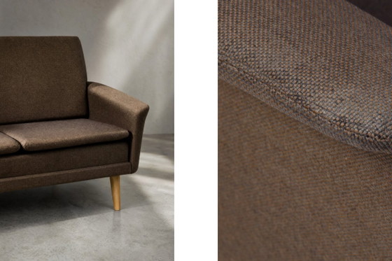 Mid-Century Danish Modern Brown 3-Seater Sofa by Folke Ohlsson for Fritz Hansen, 1960s – 3-5 seaters (photo 12 of 22)