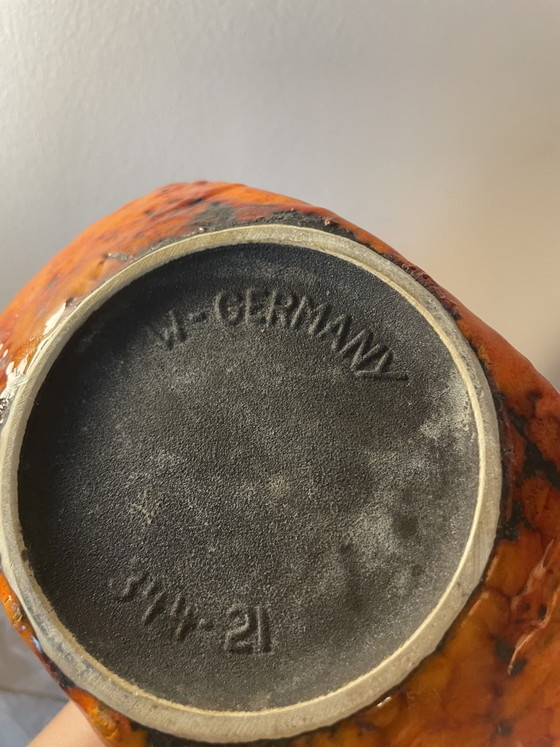 Image 1 of Lampada da tavolo Pop Art anni '70, riciclata dalla Germania Ovest, vaso