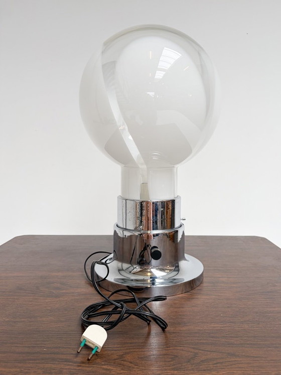Lampada da tavolo italiana in vetro di Murano 52 cm, anni '70 – Lampade da tavolo, Metallo (photo 14 of 14)