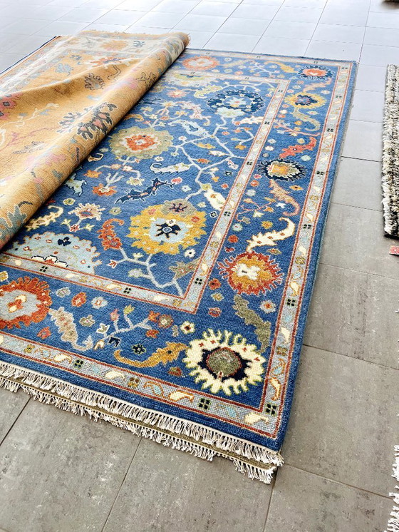 Image 1 of Handmade Oushak 100% Wool Rug