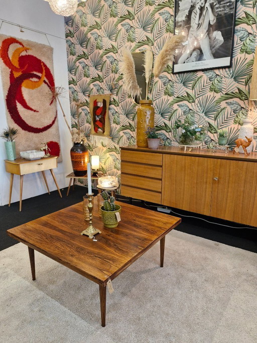 Table basse vintage danoise en palissandre, années 70