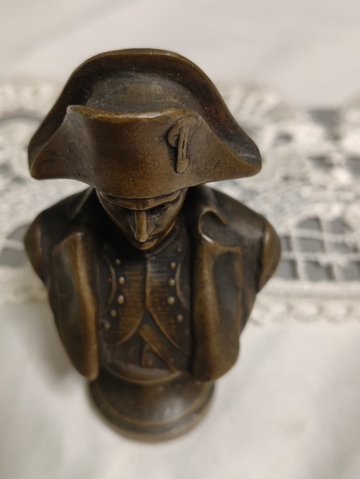 Bronze figure of Napoleon Bonaparte, signed by H. Müller