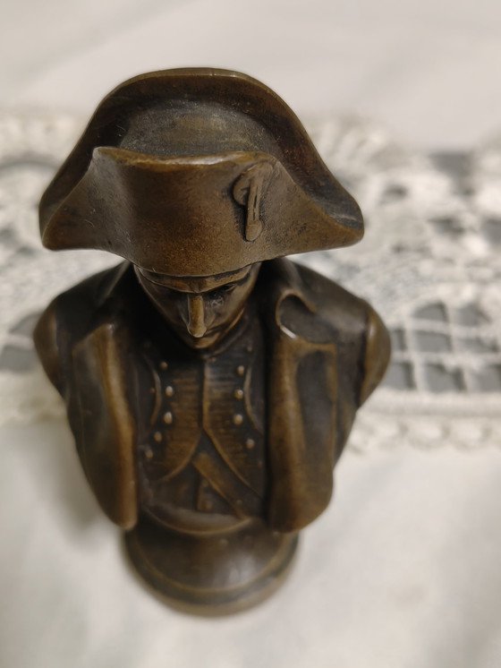 Image 1 of Bronze figure of Napoleon Bonaparte, signed by H. Müller