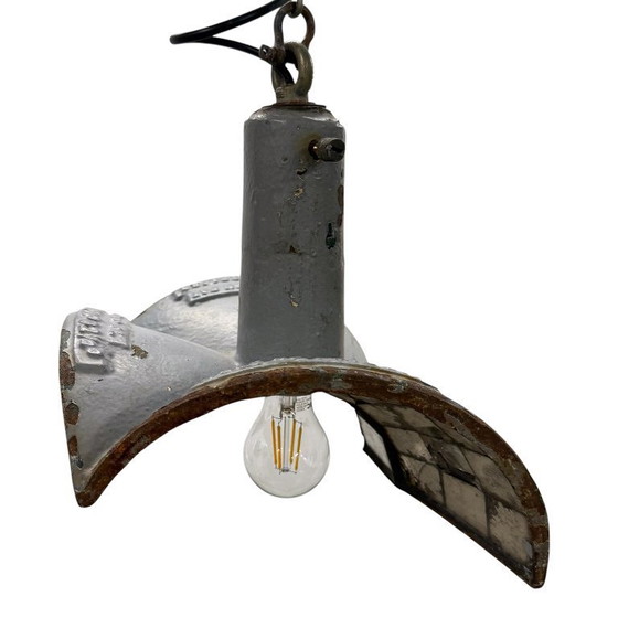 Image 1 of Suspension industrielle vintage n° 3 par Esla avec miroirs
