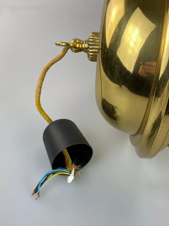 Image 1 of Lampada da soffitto XL anni '60 e '70, lampada a sospensione, design in ottone anni '60 e '70