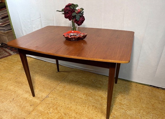 Image 1 of Mid-Century Retro Vintage Teak Extending Dining Table by Elliots of Newbury,1960  Danishlegant dining table by Elliots of Newbu