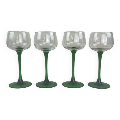 4 Vintage-Gläser