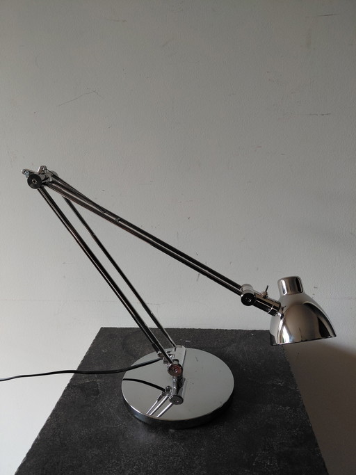 Lampe de bureau chromée vintage MCM IKEA « Antifoni » – bureaulampen, Metal, Chrome (photo 2 of 8)