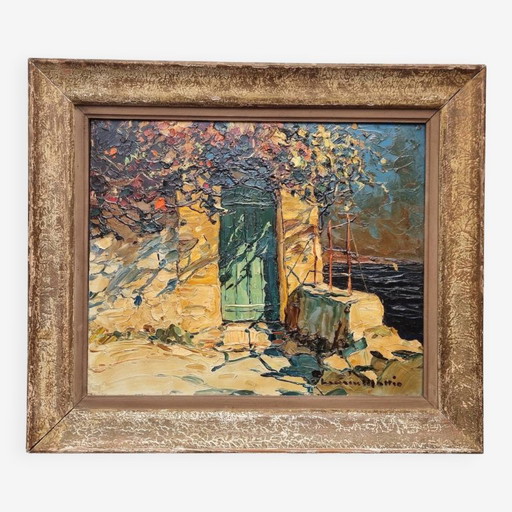 oil in wood, Mattio Laurent (cannes)